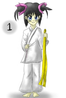 Belt tying - step 1