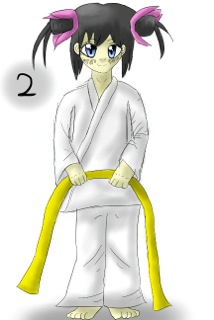Belt tying - step 2
