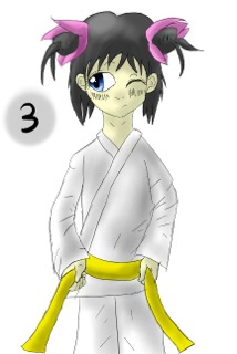 Belt tying - step 3