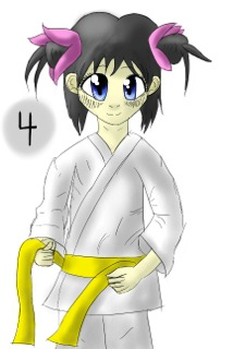 Belt tying - step 4