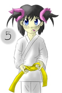 Belt tying - step 5