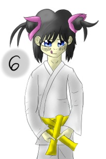 Belt tying - step 6