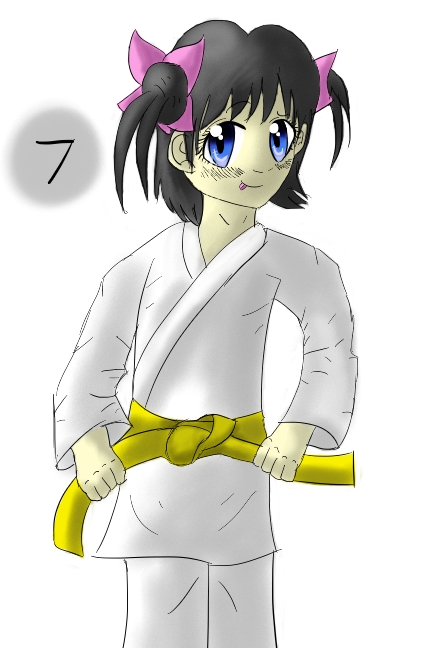 Belt tying - step 7