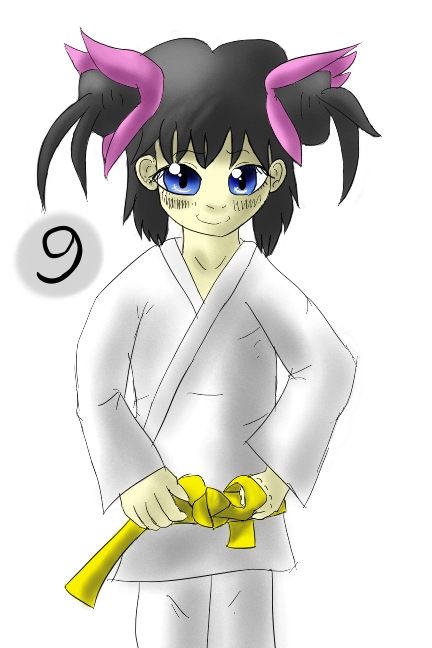 Belt tying - step 9